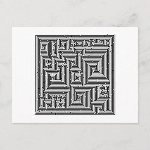 Labyrinth Irrgarten maze Postcard