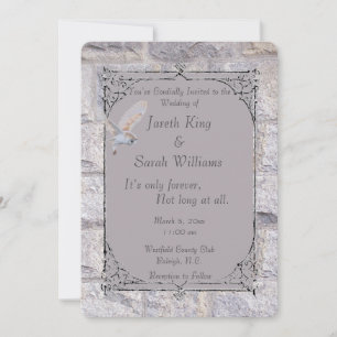 Labyrinth It’s Only Forever Wedding Owl Invitation