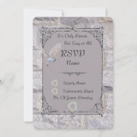 Labyrinth It’s Only Forever Wedding RSVP Card