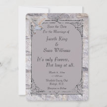 Labyrinth It’s Only Forever Wedding Save the Date