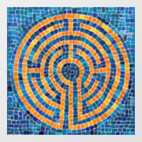 LABYRINTH IV 12x12 Window Cling