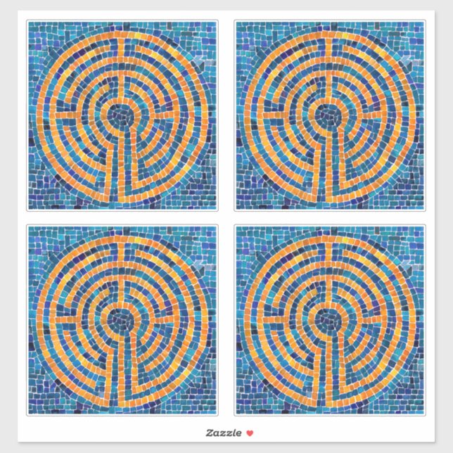 LABYRINTH IV 14" (4 Small) Vinyl Sticker  (Sheet)