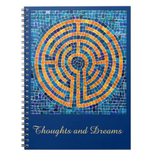 LABYRINTH IV 6.5x8.75 Spiral Notebook + Text