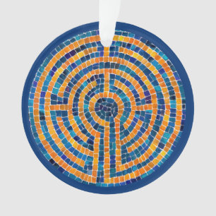 LABYRINTH IV Acrylic Circle Ornament