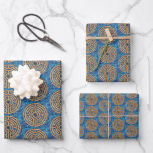 LABYRINTH IV Flat Sheet Wrapping Paper 