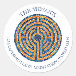 LABYRINTH IV Large Address Envelope Seals - White 