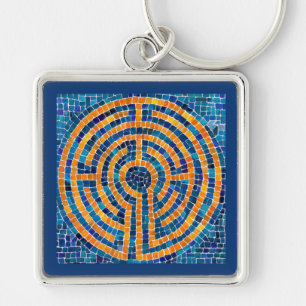 LABYRINTH IV Premium Square Keychain