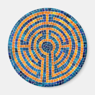 LABYRINTH IV Round Magnet
