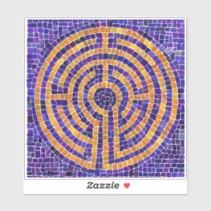 LABYRINTH MOSAIC 6x6 Vinyl Sticker