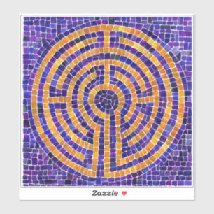 LABYRINTH MOSAIC 8x8 Vinyl Sticker