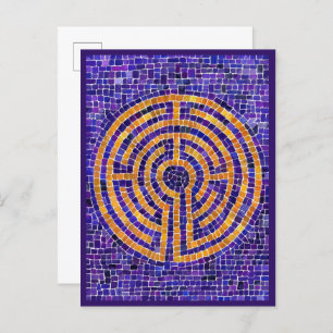 LABYRINTH MOSAIC Postcard