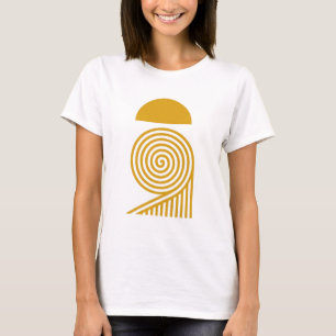 Labyrinth of Light – Sun and Golden Spiral3 T-Shirt