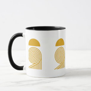 Labyrinth of Light – Sun and Golden Spiral Mug