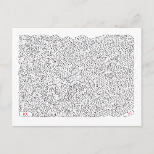 Labyrinth of Love Postcard