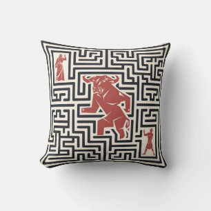 Labyrinth of the Minotaur Cushion