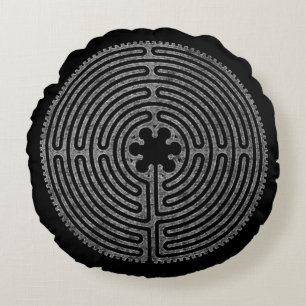 Labyrinth Round Cushion