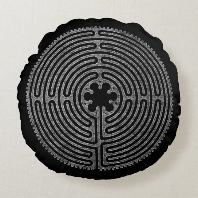 Labyrinth Round Cushion (Front)