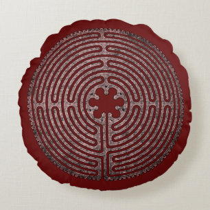 Labyrinth Round Cushion