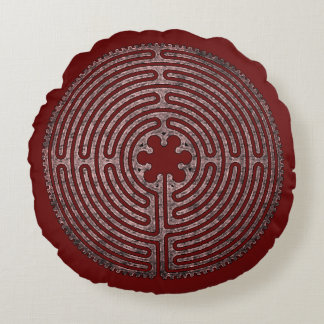 Labyrinth Round Cushion