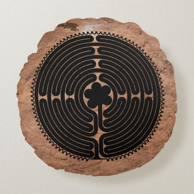 Labyrinth Round Cushion (Front)