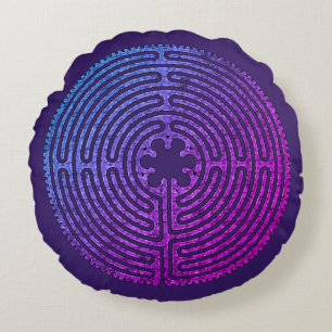 Labyrinth Round Cushion