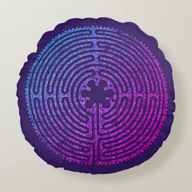 Labyrinth Round Cushion (Front)