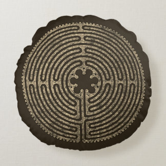 Labyrinth Round Pillow