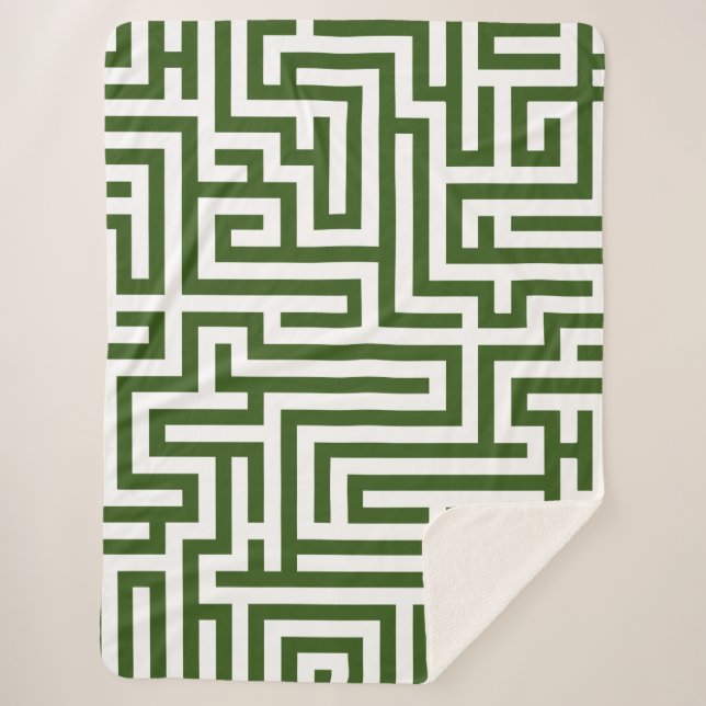 Labyrinth Sherpa Blanket (Front)