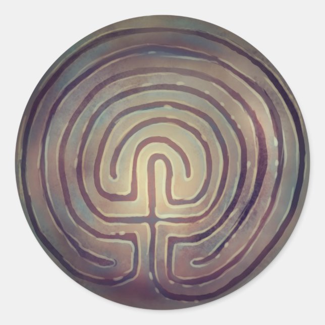 Labyrinth Symbol Classic Round Sticker (Front)