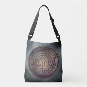 Labyrinth Symbol Crossbody Bag