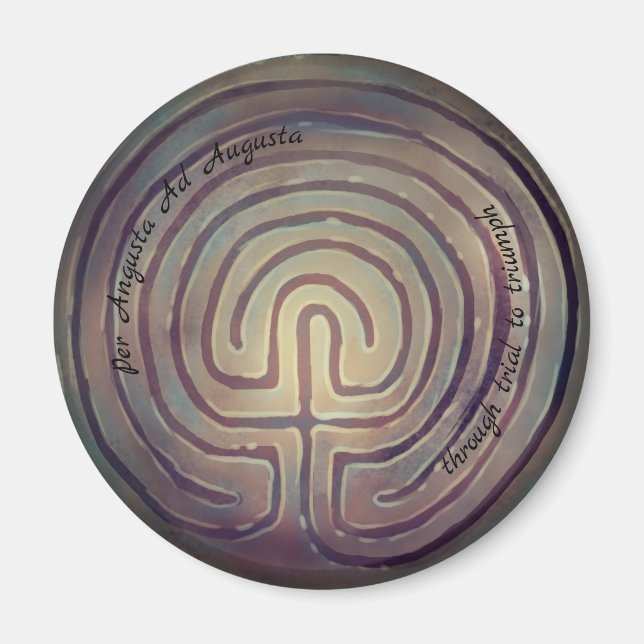 Labyrinth Symbol Magnet (Front)