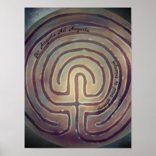 Labyrinth Symbol  Poster
