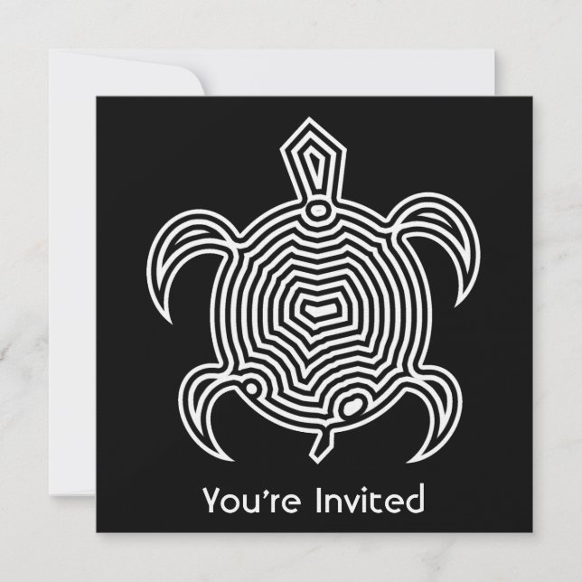 Labyrinth Turtle Invitations (Front)
