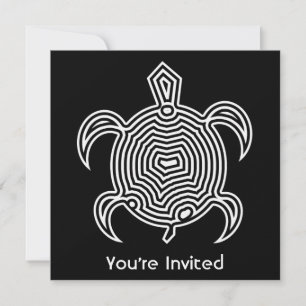 Labyrinth Turtle Invitations