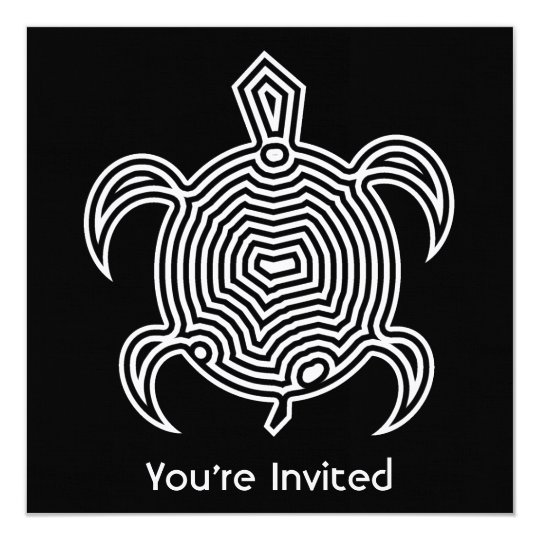 Labyrinth Turtle Invitations