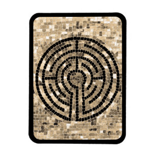 LABYRINTH V 3x4 Flexible Magnet - Black