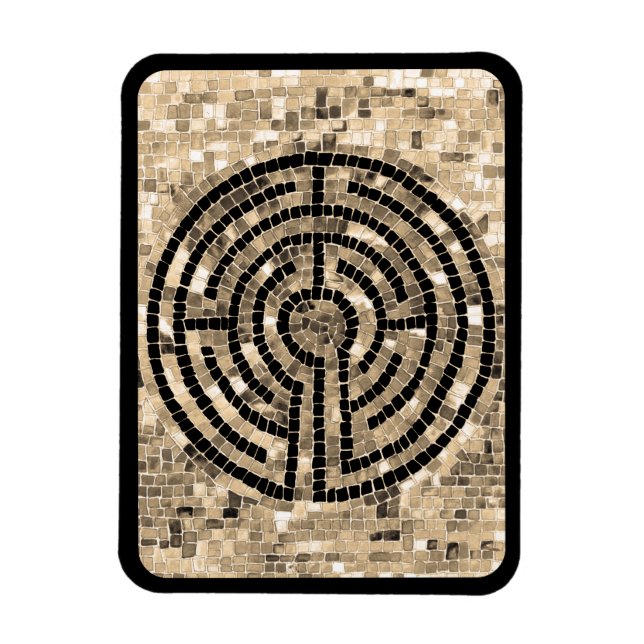 LABYRINTH V 3x4 Flexible Magnet - Black (Vertical)