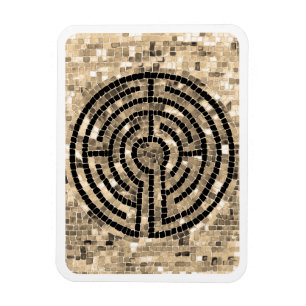 LABYRINTH V 3x4 Flexible Magnet - White