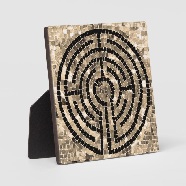 LABYRINTH V 5.25 Square Plaque with Easel (Front)