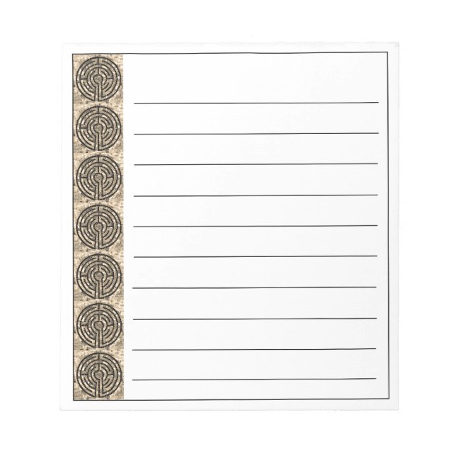 LABYRINTH V 5.5"x6" Notepad + Lines (Front)