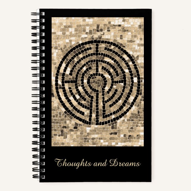 LABYRINTH V 5.5x8.5 Spiral Notebook  (Front)