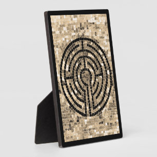 LABYRINTH V 5x7 Plaque with Easel - Black