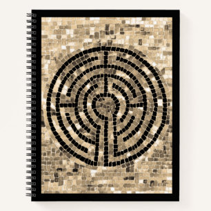 LABYRINTH V 8.5x11 Spiral Notebook
