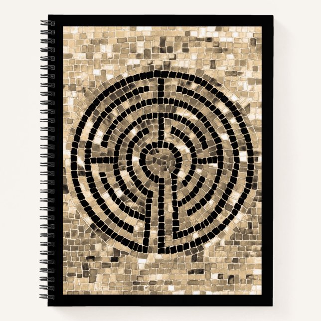 LABYRINTH V 8.5x11 Spiral Notebook (Front)