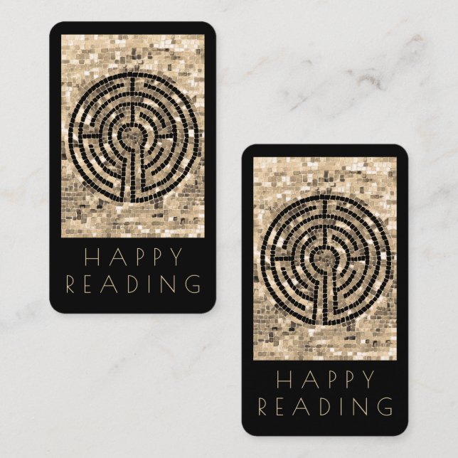 LABYRINTH V Bookmark - 3.5x2 Card + Text / Black (Front/Back)