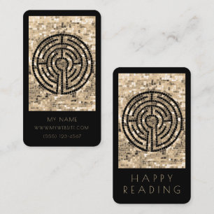 LABYRINTH V Business Bookmark - 3.5x2 Card / Black