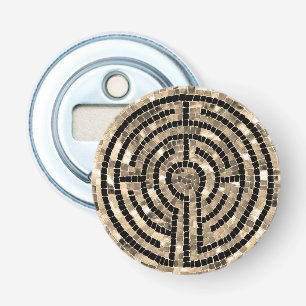 LABYRINTH V Button Bottle Opener