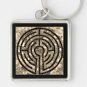 LABYRINTH V Premium Square Keychain