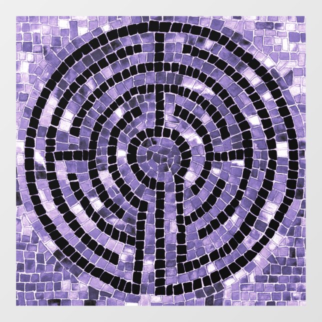 LABYRINTH VI 12x12 Window Cling (Sheet)