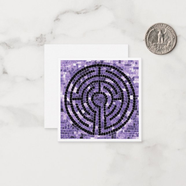 LABYRINTH VI 2.5" Flat Card / White (Front/Back In Situ)